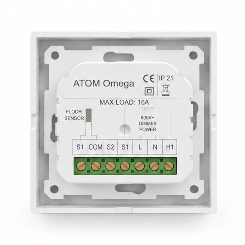 Терморегулятор ATOM Omega Wi-Fi холодный белый