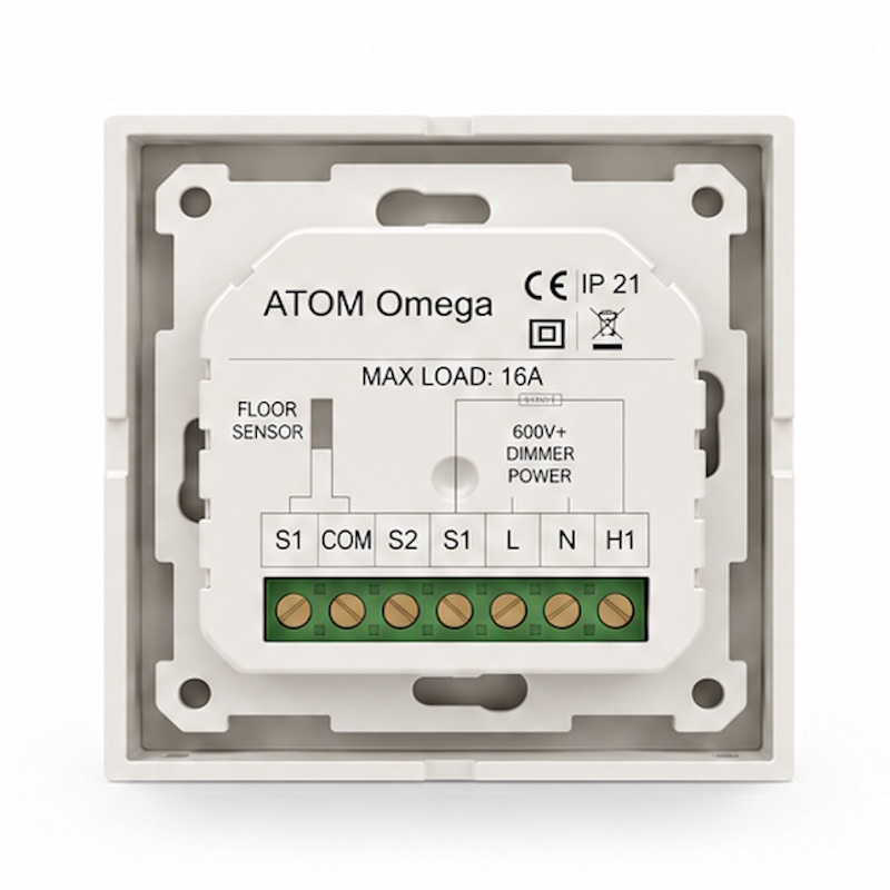 Терморегулятор ATOM Omega Wi-Fi белый