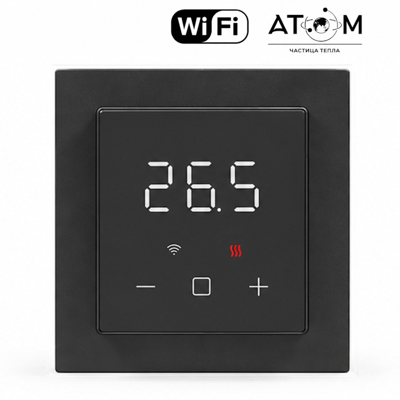 Терморегулятор ATOM Omega Wi-Fi черный
